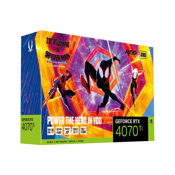 Zotac Gaming RTX 4070 Ti Amp Airo Spider Man 12GB Graphics Card